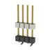 HW-04-10-L-S-433-SM by Samtec Inc. - CONNECTOR HDR 4POS 0.1 STACK SMD GOLD
