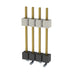 HW-04-10-F-S-600-SM by Samtec Inc. - CONNECTOR HDR 4POS 0.1 STACK SMD GOLD