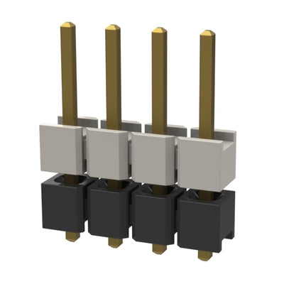 HW-04-08-G-S-260-090 by Samtec Inc. - CONNECTOR HDR 4POS 0.1 STACK T/H