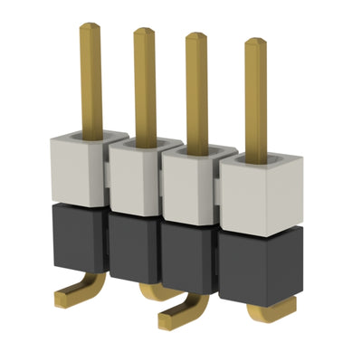 HW-04-16-G-S-290-SM by Samtec Inc. - CONNECTOR HDR 4POS 0.1 STACK SMD GOLD