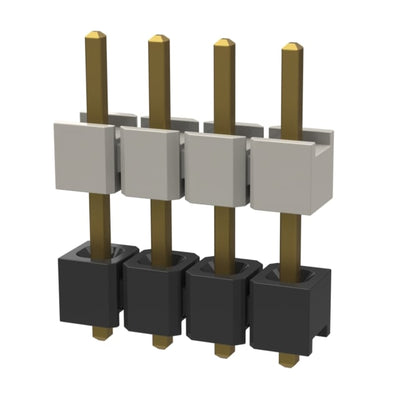 HW-04-08-G-S-360-090 by Samtec Inc. - CONNECTOR HDR 4POS 0.1 STACK T/H