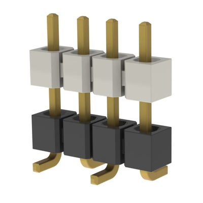 HW-04-08-G-S-392-SM by Samtec Inc. - CONNECTOR HDR 4POS 0.1 STACK SMD GOLD
