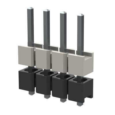 HW-04-07-T-S-236-060 by Samtec Inc. - CONNECTOR HDR 4POS 0.1 STACK T/H