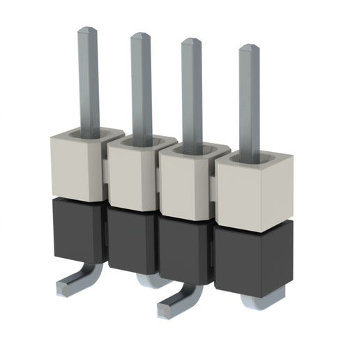 HW-04-17-T-S-250-SM by Samtec Inc. - CONNECTOR HDR 4POS 0.1 STACK SMD TIN