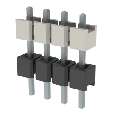 HW-04-08-T-S-317-106 by Samtec Inc. - CONNECTOR HDR 4POS 0.1 STACK T/H