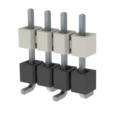 HW-04-08-T-S-354-SM by Samtec Inc. - CONNECTOR BRD STACK .100"" 4POS