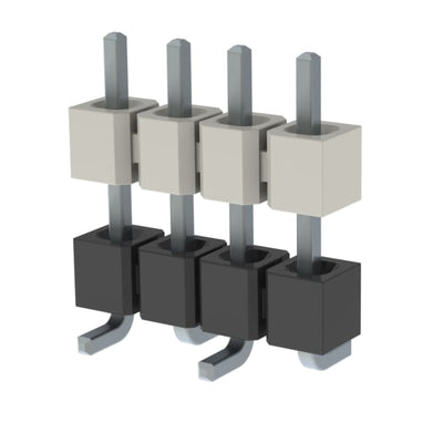 HW-04-08-T-S-375-SM by Samtec Inc. - CONNECTOR HDR 4POS 0.1 STACK SMD TIN