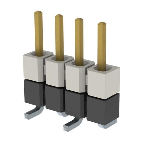 HW-04-17-L-S-250-SM by Samtec Inc. - CONNECTOR HDR 4POS 0.1 STACK SMD GOLD