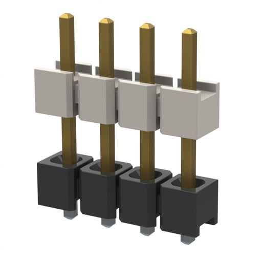 HW-04-17-F-S-315-083 by Samtec Inc. - CONNECTOR HDR 4POS 0.1 STACK T/H