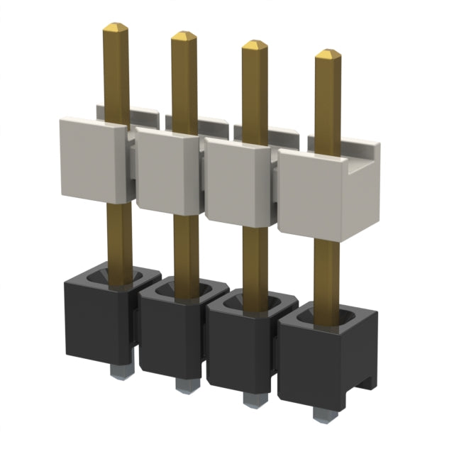 HW-04-17-F-S-315-083 by Samtec Inc. - CONNECTOR HDR 4POS 0.1 STACK T/H