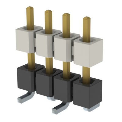 HW-04-17-LM-S-325-SM by Samtec Inc. - CONNECTOR HDR 4POS 0.1 STACK SMD GOLD