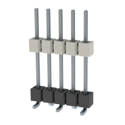 HW-05-10-T-S-557-SM by Samtec Inc. - CONNECTOR HDR 5POS 0.1 STACK SMD TIN