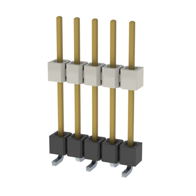 HW-05-10-F-S-555-SM by Samtec Inc. - CONNECTOR HDR 5POS 0.1 STACK SMD GOLD