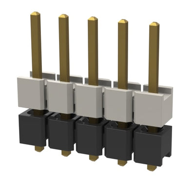 HW-05-07-G-S-216-066 by Samtec Inc. - CONNECTOR HDR 5POS 0.1 STACK T/H