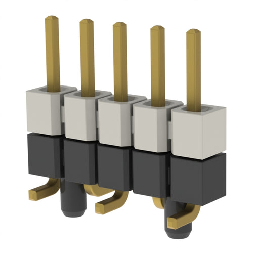 HW-05-16-G-S-250-SM-A by Samtec Inc. - CONNECTOR HDR 5POS 0.1 STACK SMD GOLD