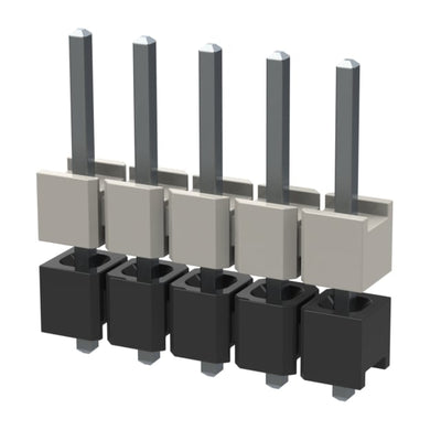 HW-05-17-T-S-220-080 by Samtec Inc. - CONNECTOR HDR 5POS 0.1 STACK T/H
