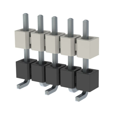 HW-05-08-T-S-375-SM by Samtec Inc. - CONNECTOR HDR 5POS 0.1 STACK SMD TIN