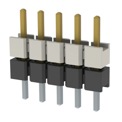 HW-05-07-F-S-200-117 by Samtec Inc. - CONNECTOR HDR 5POS 0.1 STACK T/H