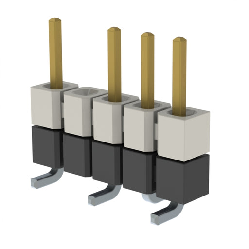 HW-05-16-L-S-250-SM-004 by Samtec Inc. - CONNECTOR HDR 5POS 0.1 STACK SMD GOLD
