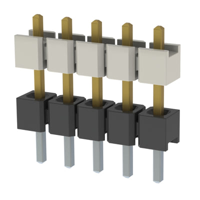 HW-05-08-F-S-300-100 by Samtec Inc. - CONNECTOR HDR 5POS 0.1 STACK T/H