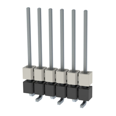 HW-06-10-T-S-290-SM by Samtec Inc. - CONNECTOR HDR 6POS 0.1 STACK SMD TIN