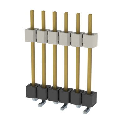 HW-06-10-F-S-600-SM by Samtec Inc. - CONNECTOR HDR 6POS 0.1 STACK SMD GOLD
