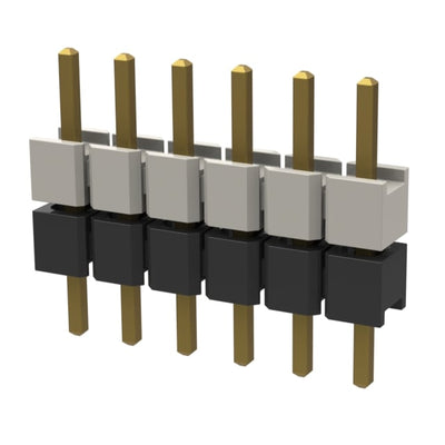HW-06-08-G-S-200-110 by Samtec Inc. - CONNECTOR HDR 6POS 0.1 STACK T/H