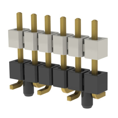 HW-06-08-G-S-300-SM-A by Samtec Inc. - CONNECTOR HDR 6POS 0.1 STACK SMD GOLD