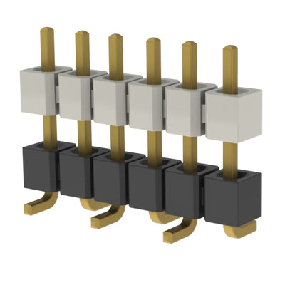 HW-06-17-G-S-300-SM by Samtec Inc. - CONNECTOR HDR 6POS 0.1 STACK SMD GOLD