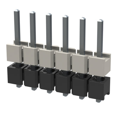 HW-06-07-T-S-215-080 by Samtec Inc. - CONNECTOR HDR 6POS 0.1 STACK T/H