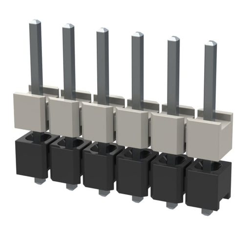 HW-06-16-T-S-205-070 by Samtec Inc. - CONNECTOR HDR 6POS 0.1 STACK T/H
