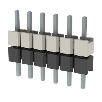 HW-06-07-TM-S-200-115 by Samtec Inc. - CONNECTOR HDR 6POS 0.1 STACK T/H