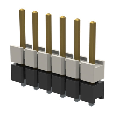HW-06-08-L-S-224-066 by Samtec Inc. - CONNECTOR HDR 6POS 0.1 STACK T/H