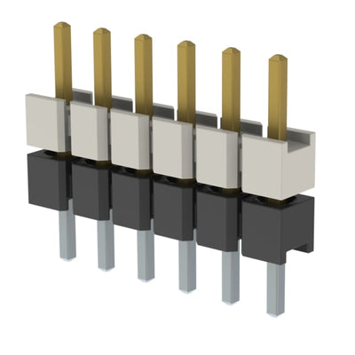 HW-06-08-L-S-230-110 by Samtec Inc. - CONNECTOR HDR 6POS 0.1 STACK T/H