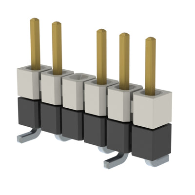 HW-06-08-L-S-251-SM-004 by Samtec Inc. - CONNECTOR HDR 6POS 0.1 STACK SMD GOLD