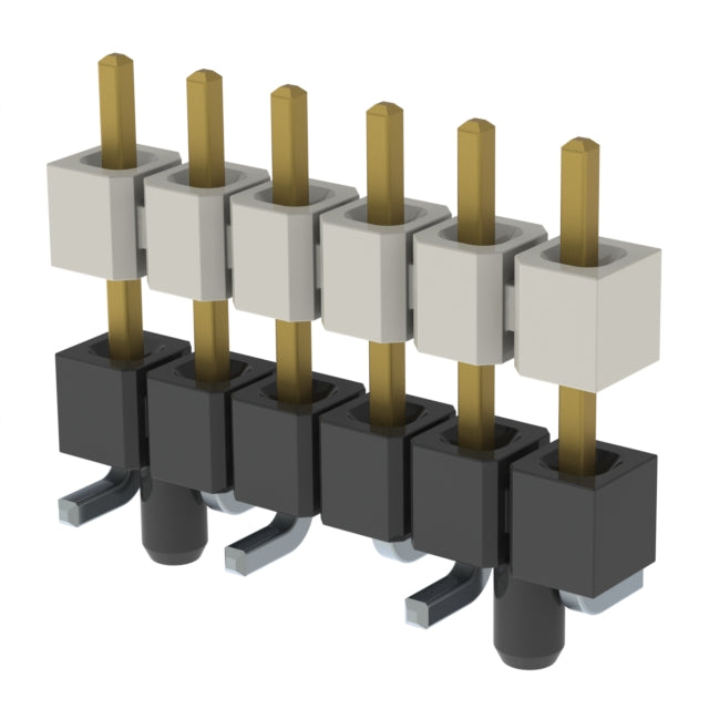 HW-06-08-F-S-300-SM-A by Samtec Inc. - CONNECTOR HDR 6POS 0.1 STACK SMD GOLD