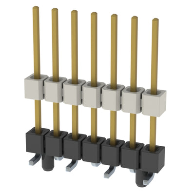 HW-07-10-L-S-430-SM-A by Samtec Inc. - CONNECTOR HDR 7POS 0.1 STACK SMD GOLD