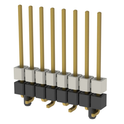 HW-08-10-G-S-250-SM-A by Samtec Inc. - CONNECTOR HDR 8POS 0.1 STACK SMD GOLD