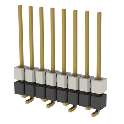 HW-08-10-G-S-250-SM by Samtec Inc. - CONNECTOR HDR 8POS 0.1 STACK SMD GOLD
