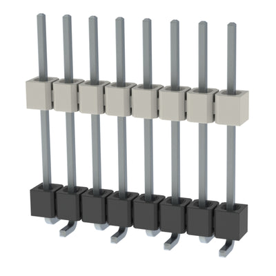 HW-08-10-T-S-590-SM by Samtec Inc. - CONNECTOR HDR 8POS 0.1 STACK SMD TIN