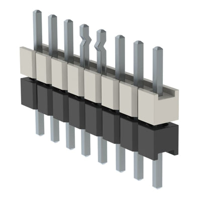 HW-08-16-T-S-205-120-LL by Samtec Inc. - CONNECTOR HDR 8POS 0.1 STACK T/H