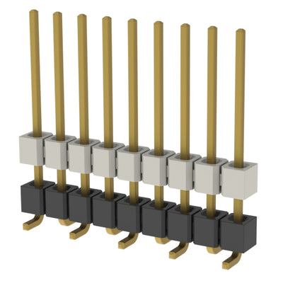 HW-09-10-H-S-375-SM by Samtec Inc. - CONNECTOR HDR 9POS 0.1 STACK SMD GOLD