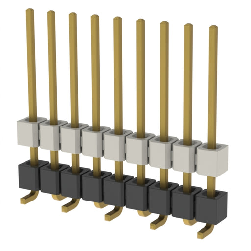 HW-09-10-H-S-375-SM by Samtec Inc. - CONNECTOR HDR 9POS 0.1 STACK SMD GOLD