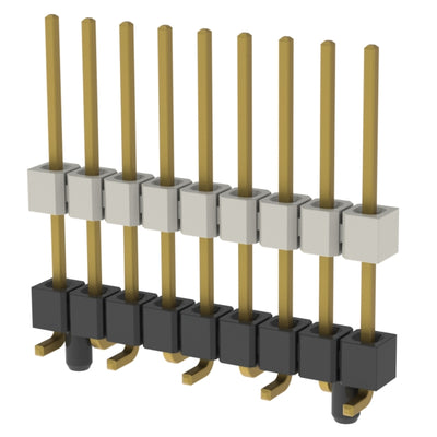 HW-09-10-G-S-450-SM-A by Samtec Inc. - CONNECTOR HDR 9POS 0.1 STACK SMD GOLD