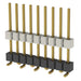HW-09-10-G-S-450-SM by Samtec Inc. - CONNECTOR HDR 9POS 0.1 STACK SMD GOLD
