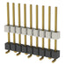 HW-09-10-G-S-400-SM by Samtec Inc. - CONNECTOR HDR 9POS 0.1 STACK SMD GOLD