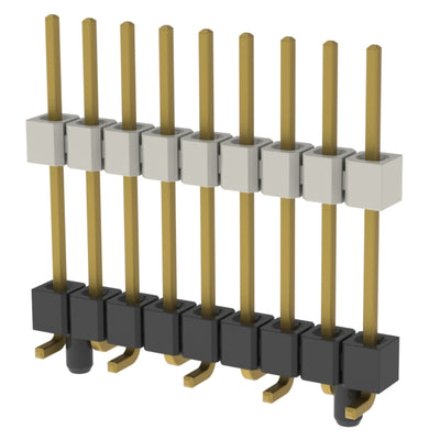 HW-09-10-H-S-500-SM-A by Samtec Inc. - CONNECTOR HDR 9POS 0.1 STACK SMD GOLD