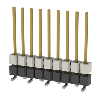HW-09-10-F-S-290-SM by Samtec Inc. - CONNECTOR HDR 9POS 0.1 STACK SMD GOLD