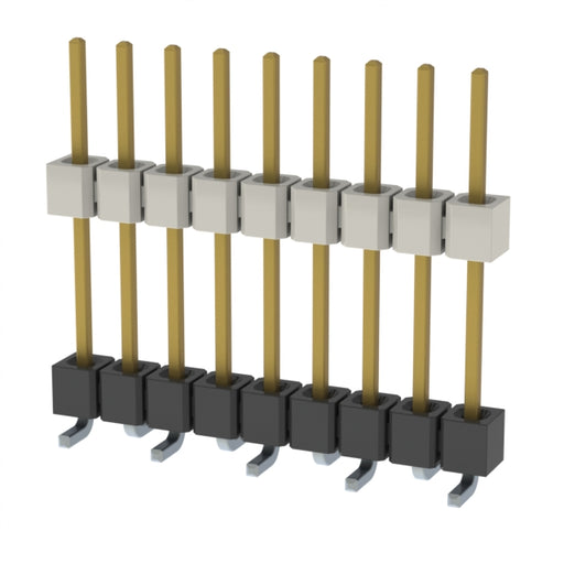HW-09-10-F-S-545-SM by Samtec Inc. - CONNECTOR HDR 9POS 0.1 STACK SMD GOLD