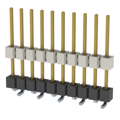 HW-10-10-SM-S-475-SM by Samtec Inc. - CONNECTOR HDR 10POS 0.1 STACK SMD